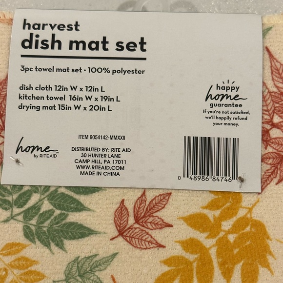 Set of Two Harvest Dish Mat Set - Picture 2 of 3